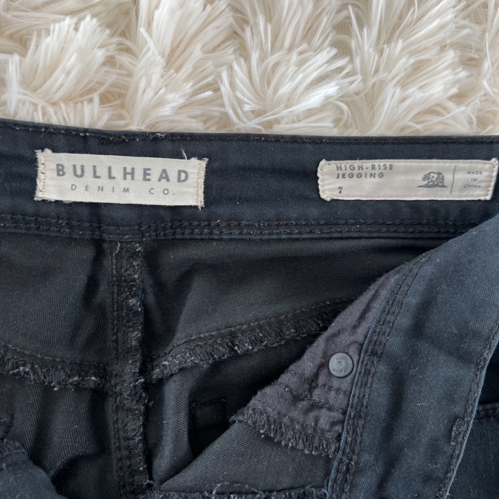 Bullhead Denim Co. Women’s Black High-Rise Jeggings Size 7 - Picture 5 of 9